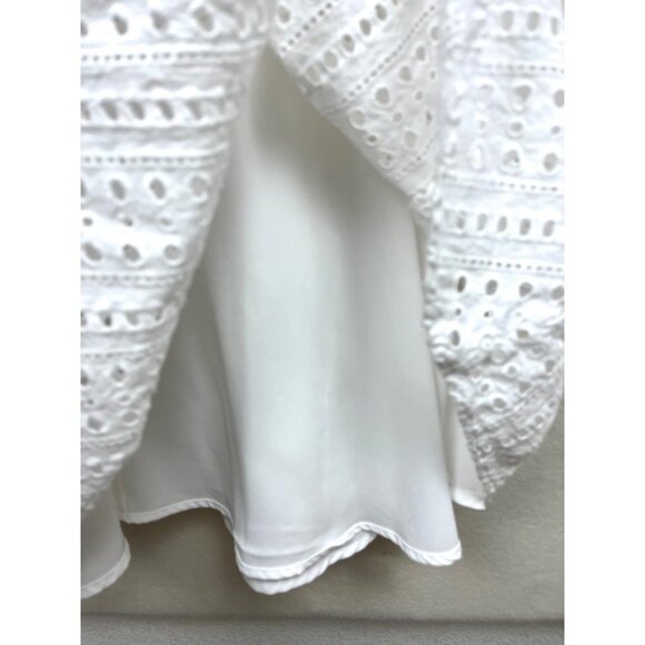 Amour Vert Anouk White Eyelet Dress boho modest size M - Picture 8 of 10